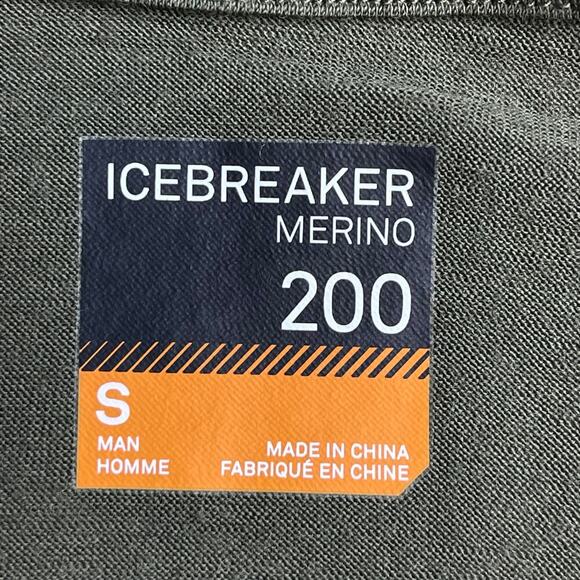 Icebreaker Merino 200 Oasis Long Sleeve Half Zip Base Layer Top size Small New - Picture 4 of 16